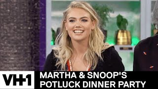 Kate Upton amp LL Cool J Decipher Snoops Tweets Sneak Peek  Martha amp Snoops Potluck Dinner Party [upl. by Keffer]