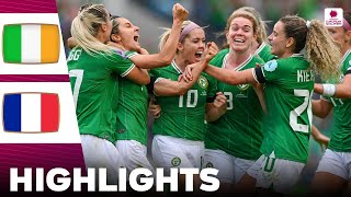 Ireland vs France  What a Game  Highlights  Womens Euro Qualifiers 16072024 [upl. by Bruni]