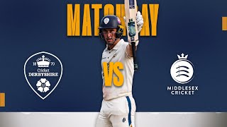 🔴 LIVE  Derbyshire vs Middlesex Day One [upl. by Leiuqese]