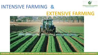 Intensive farming and extensive farming Difference between extensive and intensive farming [upl. by Yrovi]