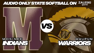 Mosinee vs Waupun  2024 WIAA Division 2 State Softball Final Audio Only [upl. by Benita]