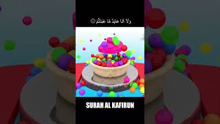 Hijaiyah Letter Candy With Surah Al Kafirun quran juzamma surah murottal fun animation juz30 [upl. by Coppinger]