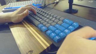 Typing Sound Test on Space65 with Zealios v2 62g switches and GMK Space Cadet now with foam [upl. by Ydolem]