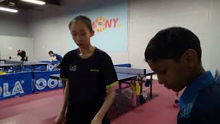 Elite TTC Goldenway Individual League  Div A  Wendy Liu 869 vs Henry Li 806  30 [upl. by Gail919]