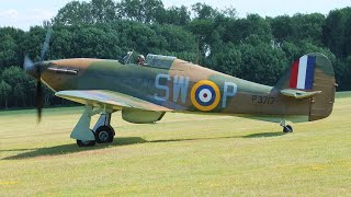 3 Hawker Hurricanes  Old Warden [upl. by Asilla14]