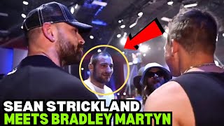 Sean Strickland CONFRONTS Bradley Martyn FULL VIDEO [upl. by Euqimod]