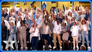 Northants Sings Out give ELECTRIFYING performance with a twist  Auditions  BGT 2024 [upl. by Otilesoj755]