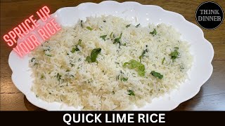 Lime Rice Recipe  Rice cooker recipe [upl. by Anglim]