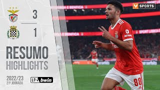 Highlights  Resumo Benfica 31 Boavista Liga 2223 21 [upl. by Tortosa917]