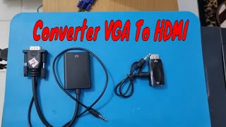 VGA Computer to Hdmi TV LedVGA To HDMI [upl. by Selry]