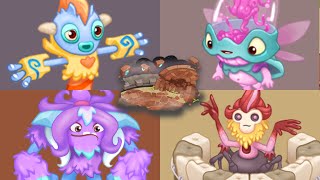 Celestial Island  All Monsters Sounds Animations and Revivals  My Singing Monsters [upl. by Lacram32]