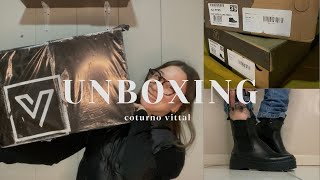 UNBOXING COTURNO VITTAL REVIEW MOSTRANDO COMPRINHAS [upl. by Millda]