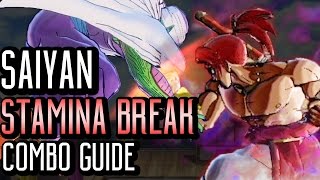 Saiyan STAMINA BREAK Combo GUIDE How to Stamina Break Dragon Ball Xenoverse 2 [upl. by Natsrik765]