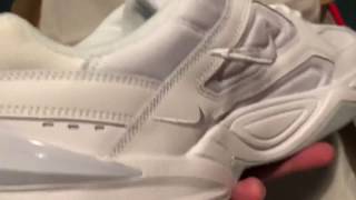 NIKE M2K TEKNO PURE PLATINUM quotWHITEquot UNBOXING [upl. by Schear550]