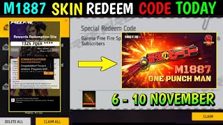 FREE FIRE REDEEM CODE TODAY 6 NOVEMBER REDEEM CODE FREE FIRE  FF REDEEM CODE TODAY 6 NOVEMBER FF [upl. by Kendyl]