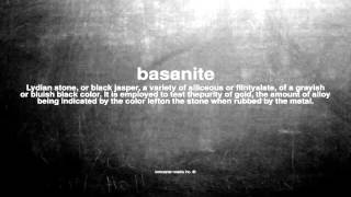 What does basanite mean [upl. by Tasha260]