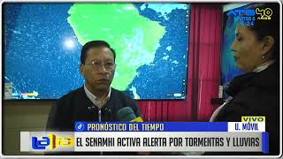 Senamhi emite alerta naranja por lluvias y tormentas para Tarija y Chuquisaca [upl. by Marjorie]