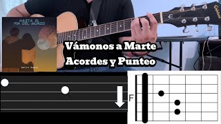 Cómo tocar Vámonos A Marte de Kevin Kaarl en Guitarra  Acordes y Punteo Fácil [upl. by Camellia]