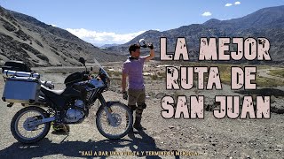 CALINGASTA  La mejor ruta para VIAJAR  SAN JUAN Y SUS CURVAS  PRIMER VIAJE SOLO EN MOTO [upl. by Heywood383]