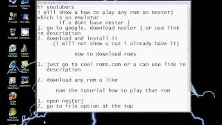 how to play a rom on nesterj emulator [upl. by Enram]