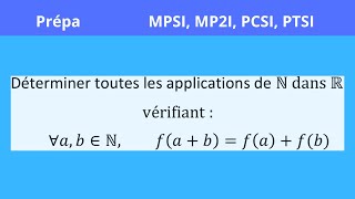 Analysesynthèse exercice prépa MPSI MP2I PCSI PTSI fabfafb [upl. by Kelila]