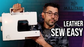 Sew Leather With Regular Sewing Machine [upl. by Acino266]