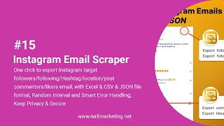 Export Instagram Emails One Click [upl. by Danila430]