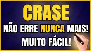 CRASE 5 Dicas SIMPLES Sobre Como Usar Crase CONCURSOS E VESTIBULARES [upl. by Mccall]