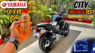 Yamaha FZS V3 BS6 Mileage Test🔥🔥 City  Shocking results😱 [upl. by Ludwig744]