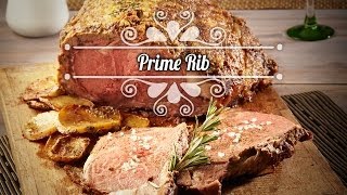 delicioso Prime Rib con Romero Tomillo y puré de Papa  ChefOropeza [upl. by Aelber129]