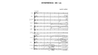 SaintSaëns Symphony in A major with Score [upl. by Eanram487]