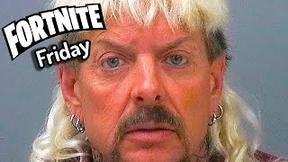 ConnorEatsPants Gets Joe Exotic Heated Fortnite Friday [upl. by Retrop]