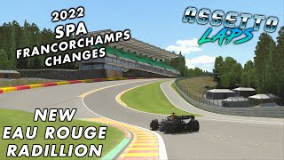 SPAFRANCORCHAMPS 2022 CHANGES  Assetto Corsa [upl. by Bryana92]