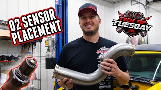 O2 sensor placement in a turbo downpipe Tech Tip Tuesday [upl. by Nirrol]