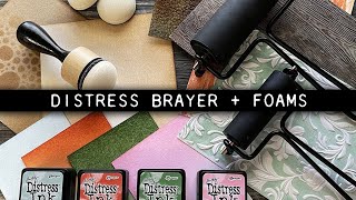 Tim Holtz Distress Brayer  Domed Foam [upl. by Leohcin]