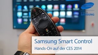 Samsung Smart Control Fernbedienung für 2014er SmartTV auf der CES 2014 [upl. by Julide533]