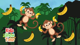 Monkey Dance Song│Nursery Rhymes│KidsShowTime [upl. by Hacceber]