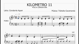 KILÓMETRO 11  PIANO [upl. by Drarreg549]