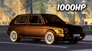 Volkswagen Golf MK2 Tuned 1000hp Cutting Up Traffic [upl. by Dunaville20]