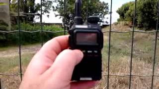 Baofeng UV3R vs Yaesu vx3 test under high noise [upl. by Dacey348]