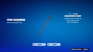 How To Get TMNT Splinter’s Staff Pickaxe For FREE Fortnite [upl. by Evangelist]