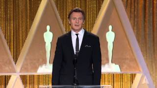 Liam Neeson honors Maureen O’Hara at the 2014 Governors Awards [upl. by Konstance875]