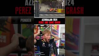 Sainz amp Perez CRASH Out The Race 🤯  2024 Azerbaijan Grand Prix [upl. by Nosrac]