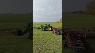 JOHN DEERE 6R 150 mit ein Hatzenbichler Striegel [upl. by Refinneg]