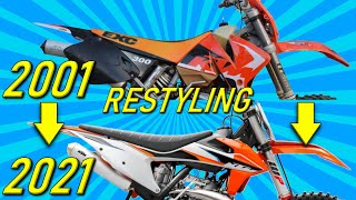 PROGETTO KTM 300 MOTARD EP2 RESTYLING PLASTICHE DA 2001 A 2021 prima parte [upl. by Eneluj]