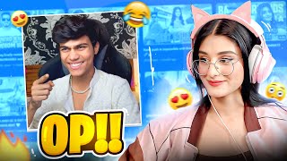 Payal reacts on adarshuc 😎 FUNNY Omegle reaction 🤣🥰 [upl. by Jaquelyn161]