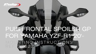 REF 20523  PUIG FRONTAL GP SPOILER FOR YAMAHA YZFR1 20 [upl. by Gnoz921]