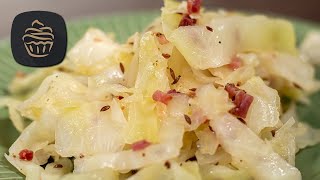 Warmer Krautsalat mit Speck  Einfach selber machen [upl. by Euqinmod]