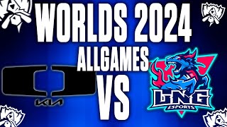 DPLUS KIA VS LNG ESPORTS WORLDS 2024 ALLGAMES HIGHLIGHTS  CASTEO DE IBAI [upl. by Kiraa]