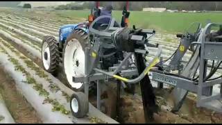 Coastal Tractor Crop Care Strawberry Plastic Removal [upl. by Antonina]